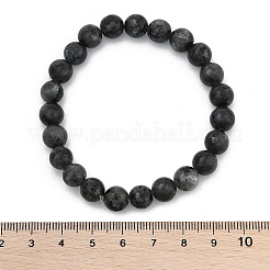 Natural Larvikite Beads Stretch Bracelets&nbsp;BJEW-F380-01-B14