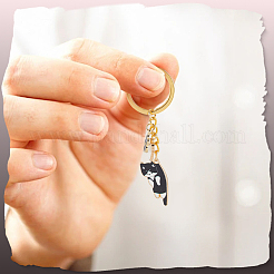 4Pcs Alloy Enamel Keychain&nbsp;KEYC-SC00013