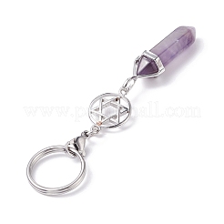 Natural Amethyst Keychain&nbsp;KEYC-JKC00290