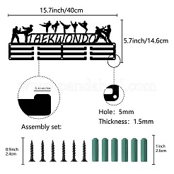 Fashion Iron Medal Hanger Holder Display Wall Rack&nbsp;ODIS-WH0037-107