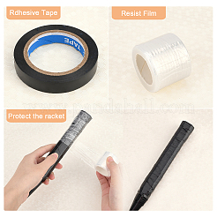 3 Rolls 3 Style Plastic Racket Hand Glue Base Film&nbsp;AJEW-GA0003-96A