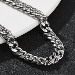 304 Stainless Steel Cuban Link Chain Bracelets for Men&nbsp;BJEW-Z081-01P-02