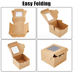 Square Kraft Paper Storage Gift Boxes&nbsp;CON-WH0095-81A-01