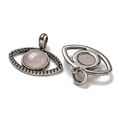 Natural Rose Quartz Pendants&nbsp;G-G147-07AS-10