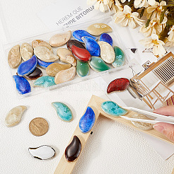 200G Handmade Porcelain Cabochons&nbsp;PORC-SP0001-03D