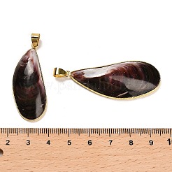 Natural Shell Pendants&nbsp;SHEL-D080-01G