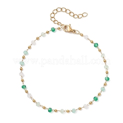 Glass Beaded Link Chain Bracelets for Women&nbsp;BJEW-JB12977