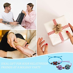 12Pcs Adjustable Braided Nylon Cord Macrame Pouch Bracelet Making&nbsp;AJEW-SW00010-06