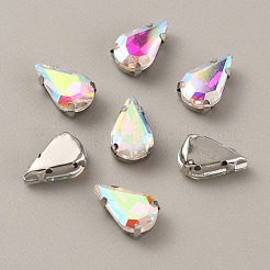 Teardrop Shape Sew on Rhinestone&nbsp;FIND-WH0128-94A
