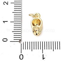Brass Micro Pave Cubic Zirconia Charms&nbsp;KK-I383-08G-02