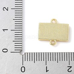Brass Pave Natural White Shell Connector Charms&nbsp;KK-S522-03B-G