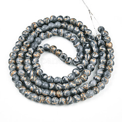 Baking Paint Glass Beads Strands&nbsp;DGLA-N010-6mm-09