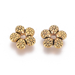 Tibetan Style Alloy Spacer Beads&nbsp;LS-GLF10889Y-NF