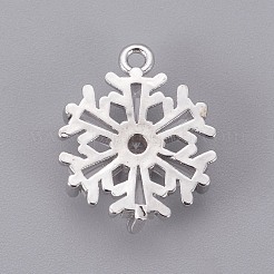 Brass Cubic Zirconia Pendants&nbsp;KK-F809-06P