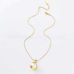3Pcs European Stainless Steel & Shell Pearl Round Pendant Necklaces for Women&nbsp;LA6182