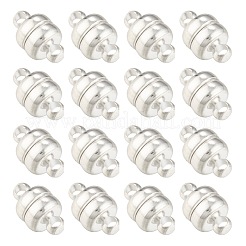 Brass Magnetic Clasps with Loops&nbsp;KK-H361-S