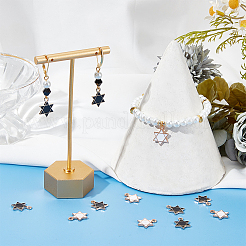 80Pcs 2 Colors Alloy Enamel Pendants&nbsp;ENAM-SC0005-11