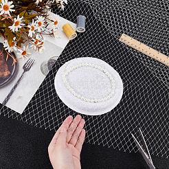 Polyester Birdcage Bridal Veil Netting&nbsp;AJEW-WH0471-103B-02