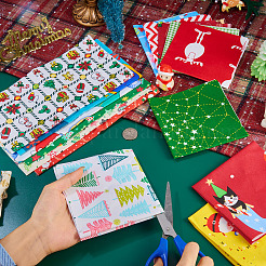 15Pcs 2 Bags 2 Styles Christmas Cotton Fabric&nbsp;DIY-TA0014-62