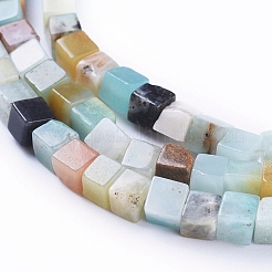 Natural Flower Amazonite Beads Strands&nbsp;G-D0020-06B