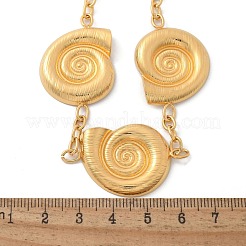 304 Stainless Steel 3 Snail Bib Necklaces for Women&nbsp;NJEW-Z061-05G-02