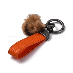 Plush & Imitation Leather Keychain&nbsp;KEYC-K023-01B-03