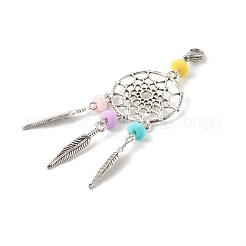 Tibetan Style Alloy Big Pendants&nbsp;HJEW-JM00497-01