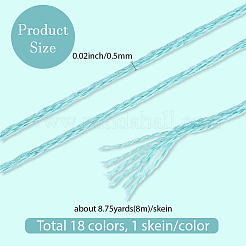 6-Ply Polyester Embroidery Floss&nbsp;OCOR-WH20074-01B-01