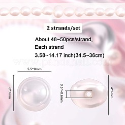 2 Strands Natural Cultured Freshwater Pearl Beads Strands&nbsp;PEAR-ME0001-08