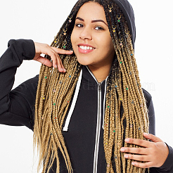 Alloy Enamel Dreadlocks Beads&nbsp;HJEW-AB00146