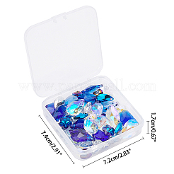 Faceted Glass Rhinestone Pendants&nbsp;RGLA-PH0002-09