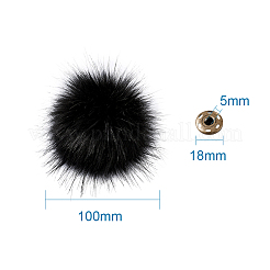 Soft Pom Pom Sewing Snap Buttons Accessories&nbsp;SNAP-TA0001-01G