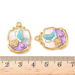 304 Stainless Steel Enamel Pendants&nbsp;STAS-I346-01G-01