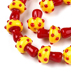 Handmade Lampwork Beads Strands&nbsp;X-LAMP-N024-09I
