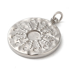 Non-Tarnish 304 Stainless Steel Pendant Cabochon Settings&nbsp;STAS-K263-45P