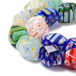 Handmade Millefiori Glass Bead Strands&nbsp;LAMP-G099-10