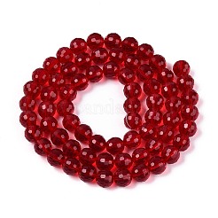 Transparent Glass Bead Strands&nbsp;GLAA-R095-10mm-38