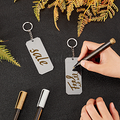 DIY Transparent Acrylic Keychain Clasps Making Kits&nbsp;DIY-BC0001-66