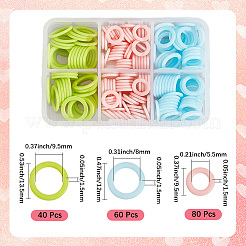 Plastic Round Rings&nbsp;FIND-CP0003-12B