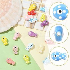 20Pcs 10 Colors Handmade Porcelain Beads&nbsp;PORC-FS0001-64