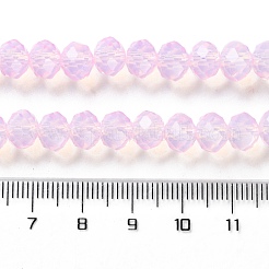 Baking Paint Transparent Glass Beads Strands&nbsp;X-DGLA-A034-J8MM-D09