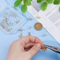 Brass Stud Earring Findings&nbsp;KK-HS0001-80