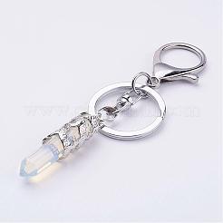 Mixed Stone Pointed Keychain&nbsp;KEYC-P032-F