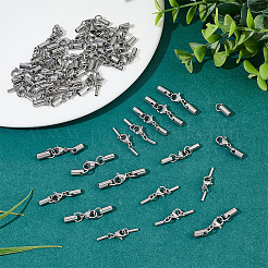 50 Sets 5 Styles 304 Stainless Steel Lobster Claw Clasps&nbsp;STAS-UN0042-01