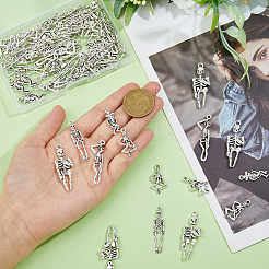 60Pcs 5 Styles Tibetan Style Alloy Pendants&nbsp;FIND-HY0002-80
