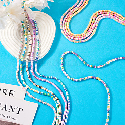 10Strands 10 Colors Handmade Polymer Clay Beads&nbsp;CLAY-TA0001-52