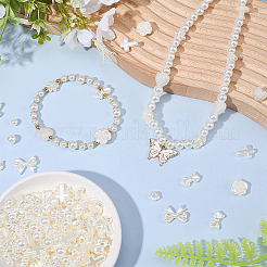 480Pcs 9 Styles ABS Plastic Imitation Pearl Beads&nbsp;OACR-SC0002-63
