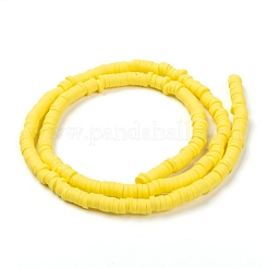 Handmade Polymer Clay Beads Strands&nbsp;X-CLAY-R089-4mm-073