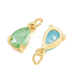 Brass & Glass Pendants&nbsp;KK-Q085-16G