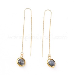 Natural Gemstone Dangle Earrings&nbsp;EJEW-JE03592